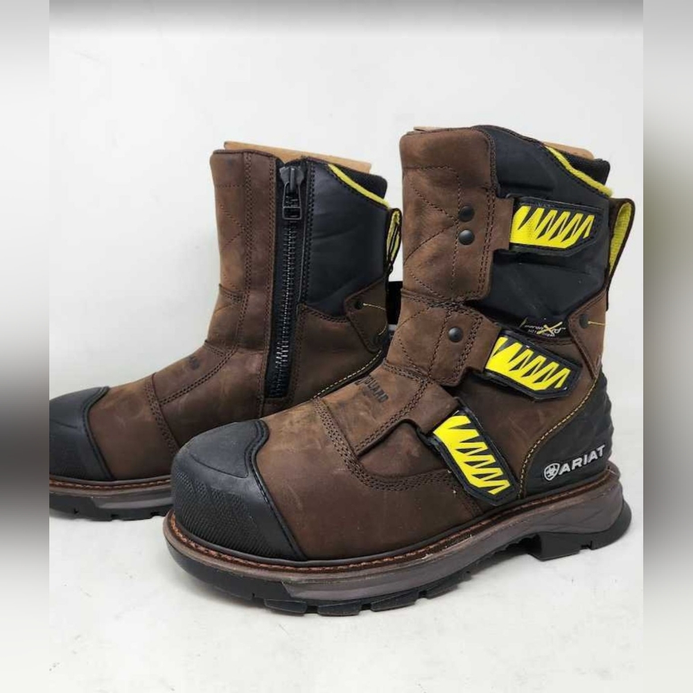 Ariat Waterproof MetGuard Composite Toe Work Boot Size 9 10 11 11.5 Brown NIB